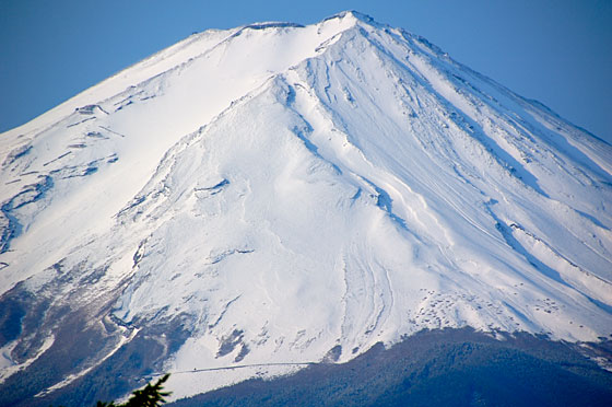 富士山冠雪