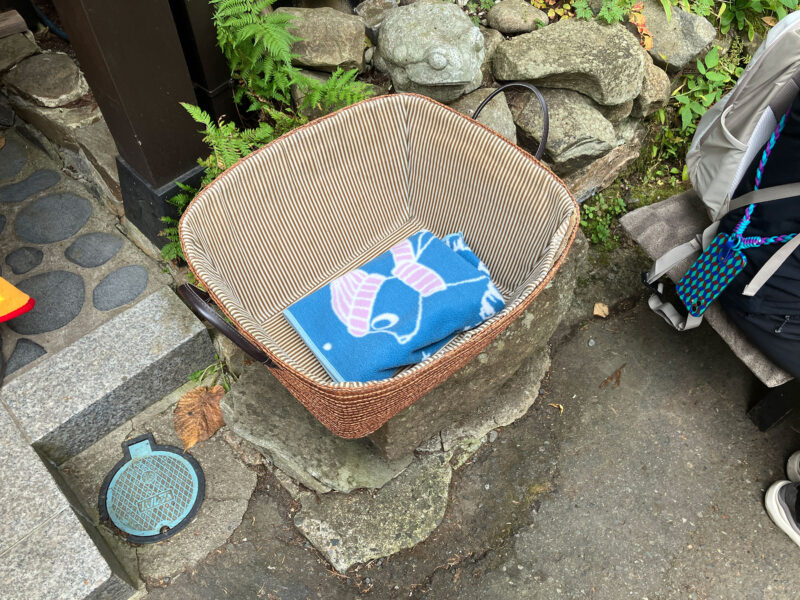 うずら家で貸し出されるひざ掛け